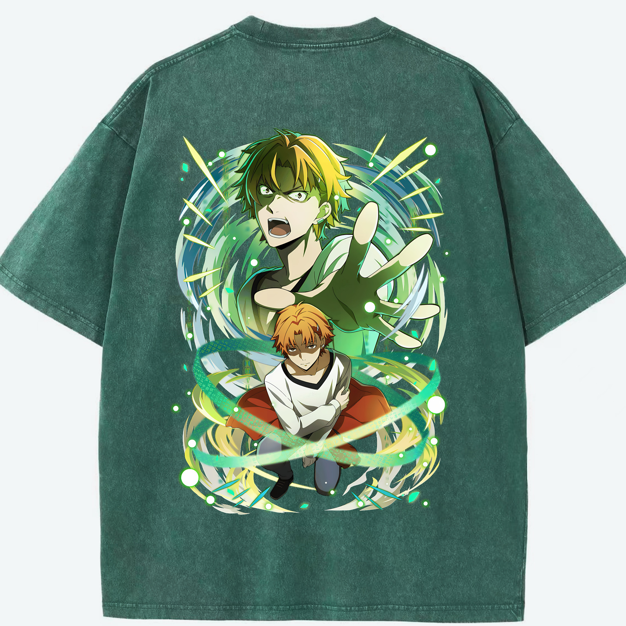 （画像用） 文豪ストレイドッグス Bungo Stray Dogs 綿100% ヴィンテージ風 半袖Tシャツ（背面プリント）